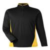 Men's Flash Snag Protection Plus IL Colorblock Quarter-Zip Black/Yellow view 1