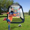 MACCABI Art 8' Pop-Up Soccer Practice Trainer - with Built-in Backdrop & Targets for Solo or Group Training for Children and Adults view 1
