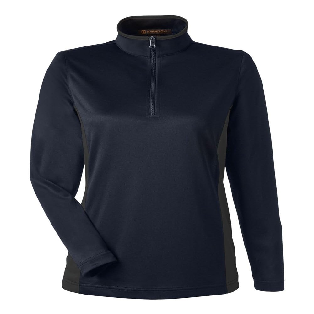 Ladies' Flash Snag Protection Plus IL Colorblock Quarter-Zip Black
