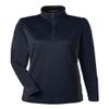 Ladies' Flash Snag Protection Plus IL Colorblock Quarter-Zip Black view 1