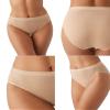Wacoal Women's Understated Cotton Full Coverage Hi-Cut Brief Panty, 879362, Praline, 3X-Large view 3