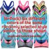 ToBeInStyle Womens 6 Pack Random Selection Padded Support Bras - Sports Bras Assorted Wireless - 42C view 2