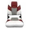 Wise 1461-1774 Baja Series High Back Boat Seat, Brite White/Grey/Dark Red view 2
