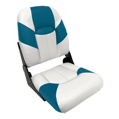 Wise 1461-0033 Baja Series High Back Boat Seat, Brite White/Teal
