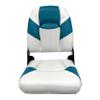 Wise 1461-0033 Baja Series High Back Boat Seat, Brite White/Teal view 2
