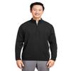 Harriton Unisex Pilbloc Quarter-Zip Sweater Black view 1