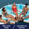 Wow Sports Resort Inflatable Floating Couch - 6-8 Person - Group Lake Float - Backrest Design - Kids & Adults view 3