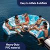 Wow Sports Resort Inflatable Floating Couch - 6-8 Person - Group Lake Float - Backrest Design - Kids & Adults view 4