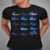 Shirt to Match Royal Black Jordan Retro 1 2 3 4 5 6 7 8 9 10 11 12 13 Sneakers, Men's Tee to Match Jordans view 2