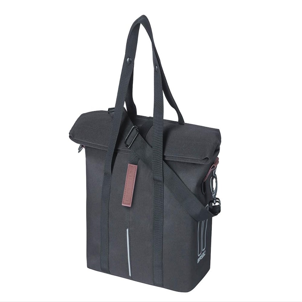 Basil City Bicycle Handbag, Black, 39 x 15 x 27 cm