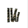camo cinch strap set off billet and Latigo strap view 1