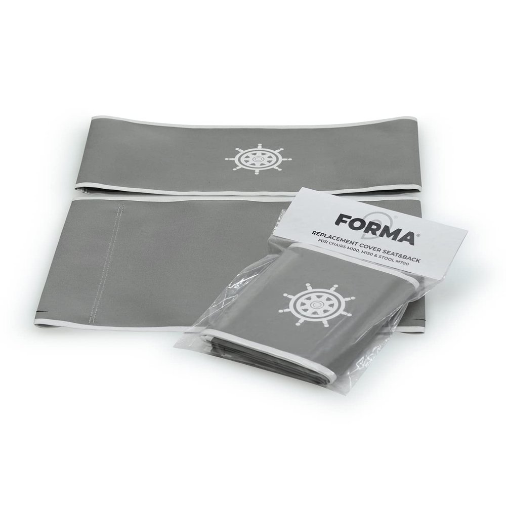 FORMA MARINE Replacement Grey recacril Fabric Set for M100G Chair, Model RM100G