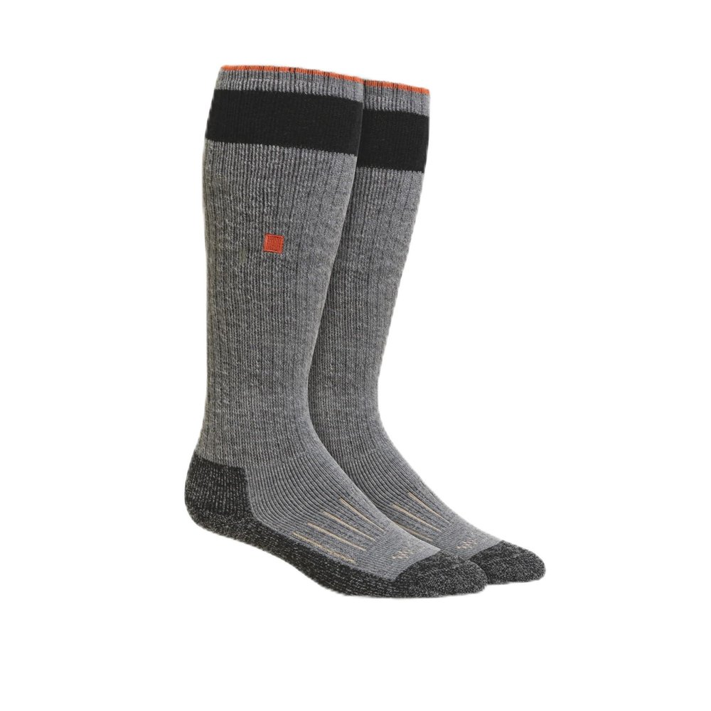 WORN Performance Merino Hunting Socks, Over-the-Calf, Full-Cushion, Sweat-Wicking, Thermal Warmth for Cold, Men & Women (Morning Fog, Large)