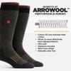 WORN Performance Merino Hunting Socks, Over-the-Calf, Full-Cushion, Sweat-Wicking, Thermal Warmth for Cold, Men & Women (Morning Fog, Large) view 2