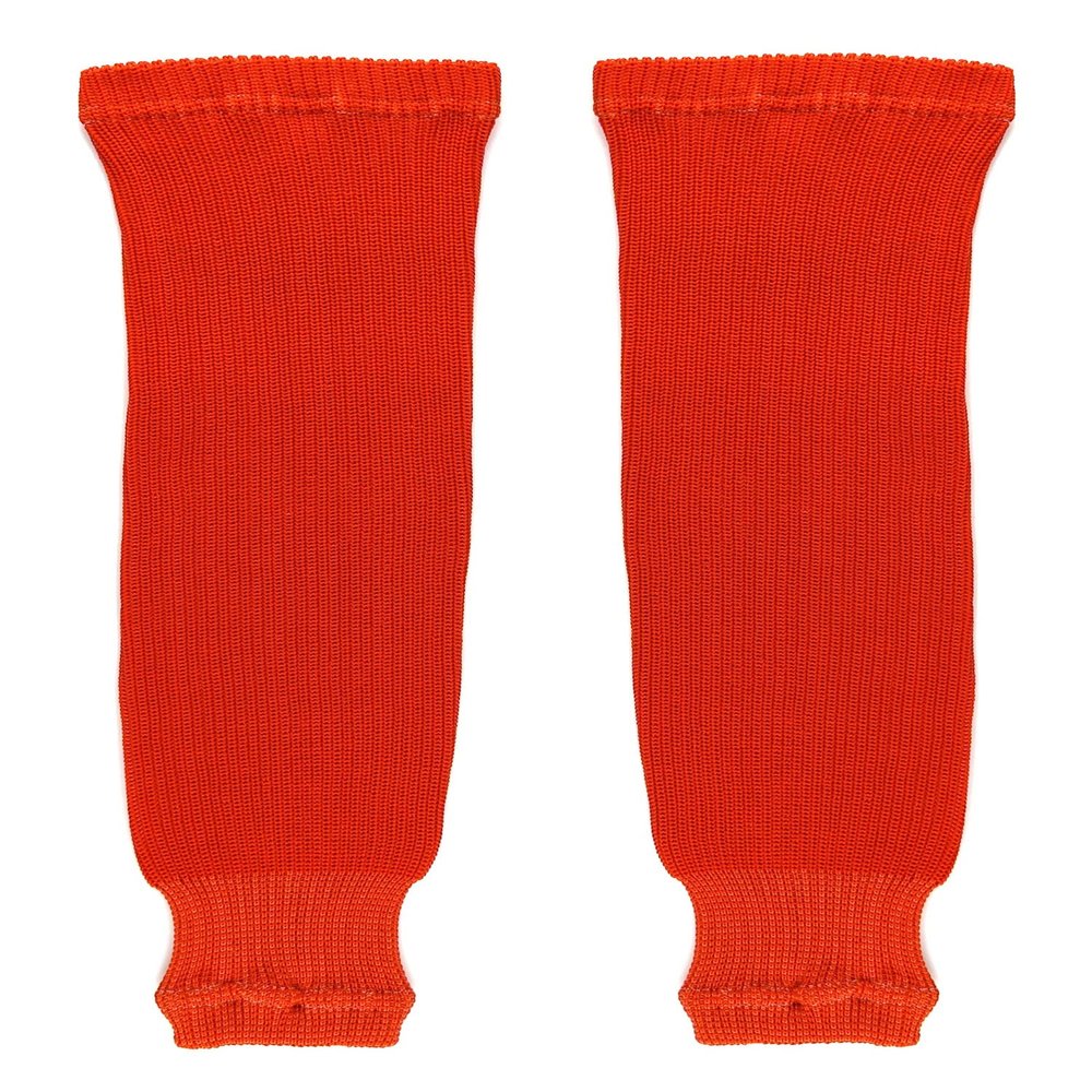 PEAR SOX Pro Weight Solid Color Hockey Socks (Orange, Intermediate)