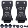 KYDEX Belt Clip for Holsters & Sheaths  (w/4x4 Engraving) - (Fits 1.75in Belts) - (Inside-The-Waistband/IWB) - (USA Made) - (w/Mounting Hardware) - (2 Pack) view 1