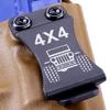 KYDEX Belt Clip for Holsters & Sheaths  (w/4x4 Engraving) - (Fits 1.75in Belts) - (Inside-The-Waistband/IWB) - (USA Made) - (w/Mounting Hardware) - (2 Pack) view 4