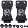 KYDEX Belt Clip for Holsters & Sheaths  (w/Bullseye Target Engraving) - (Fits 1.75in Belts) - (Inside-The-Waistband/IWB) - (USA Made) - (w/Mounting Hardware) - (2 Pack) view 1