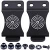 KYDEX Belt Clip for Holsters & Sheaths  (w/Bullseye Target Engraving) - (Fits 1.50in Belts) - (Inside-The-Waistband/IWB) - (USA Made) - (w/Mounting Hardware) - (2 Pack) view 1