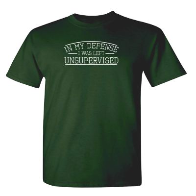 Defense Unsupervised Shirt Graphic Novelty Sarcastic Funny Tshirt S Forest
