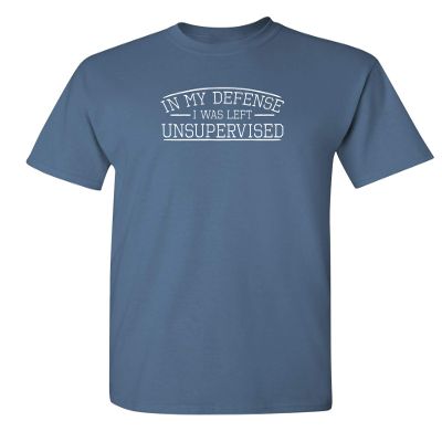 Defense Unsupervised Shirt Graphic Novelty Sarcastic Funny Tshirt S Dusk