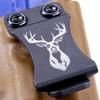 KYDEX Belt Clip for Holsters & Sheaths  (w/Buck Engraving) - (Fits 1.50in Belts) - (Inside-The-Waistband/IWB) - (USA Made) - (w/Mounting Hardware) - (2 Pack) view 4
