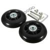  1 Pair Luggage Suitcase Wheels Repair Kit Parts Axles Swivel Caster Black Flexible, 70x19mm view 1