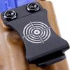 KYDEX Belt Clip for Holsters & Sheaths  (w/Bullseye Target Engraving) - (Fits 1.50in Belts) - (Inside-The-Waistband/IWB) - (USA Made) - (2 Pack) view 4