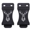 KYDEX Belt Clip for Holsters & Sheaths  (w/Buck Engraving) - (Fits 1.75in Belts) - (Inside-The-Waistband/IWB) - (USA Made) - (2 Pack) view 1