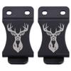KYDEX Belt Clip for Holsters & Sheaths  (w/Buck Engraving) - (Fits 1.50in Belts) - (Inside-The-Waistband/IWB) - (USA Made) - (2 Pack) view 1