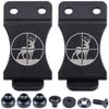 KYDEX Belt Clip for Holsters & Sheaths  (w/Crosshair Buck Engraving) - (Fits 1.50in Belts) - (Inside-The-Waistband/IWB) - (USA Made) - (w/Mounting Hardware) - (2 Pack) view 1