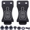 KYDEX Belt Clip for Holsters & Sheaths  (w/Silhouette Target Engraving) - (Fits 1.75in Belts) - (Inside-The-Waistband/IWB) - (USA Made) - (w/Mounting Hardware) - (2 Pack) view 1