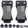 HolsterSmith KYDEX Belt Clip for Holsters & Sheaths  (FOMI Design - w/USA Flag Engraving) - (Fits 1.75in Belts) - (Inside-The-Waistband/IWB) - (USA Made) - (w/Mounting Hardware) - (2 Pack) view 1