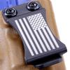 HolsterSmith KYDEX Belt Clip for Holsters & Sheaths  (FOMI Design - w/USA Flag Engraving) - (Fits 1.75in Belts) - (Inside-The-Waistband/IWB) - (USA Made) - (w/Mounting Hardware) - (2 Pack) view 4
