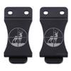 KYDEX Belt Clip for Holsters & Sheaths  (w/Crosshair Buck Engraving) - (Fits 1.75in Belts) - (Inside-The-Waistband/IWB) - (USA Made) - (2 Pack) view 1