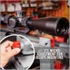 Real Avid Master Gun Workstation Up to 18.3" Of Travel One-Hand Quick Adjustable Clamping, Non-Marring Form-Fitting Yokes Vise Ideal For Gun Cleaning & Maintenance w/ Leveling Knob for Scope Mount view 2