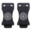 KYDEX Belt Clip for Holsters & Sheaths  (w/Bullseye Target Engraving) - (Fits 1.75in Belts) - (Inside-The-Waistband/IWB) - (USA Made) - (2 Pack) view 1
