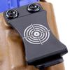 KYDEX Belt Clip for Holsters & Sheaths  (w/Bullseye Target Engraving) - (Fits 1.75in Belts) - (Inside-The-Waistband/IWB) - (USA Made) - (2 Pack) view 4
