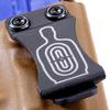 KYDEX Belt Clip for Holsters & Sheaths  (w/Silhouette Target Engraving) - (Fits 1.50in Belts) - (Inside-The-Waistband/IWB) - (USA Made) - (w/Mounting Hardware) - (2 Pack) view 4