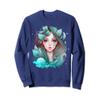 Cute mermaid, fairy, seaweed, plants, water, sea, fantasy Sweatshirt view 1