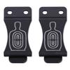 KYDEX Belt Clip for Holsters & Sheaths  (w/Silhouette Target Engraving) - (Fits 1.75in Belts) - (Inside-The-Waistband/IWB) - (USA Made) - (2 Pack) view 1