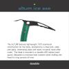 TRANGO Altum Ice Ax - Lightweight Aluminum Mountaineering Axe, Steel Pick, Plantable Shaft, Alpine Climbing, Green, 55 cm view 3