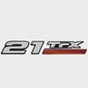 Triton Boat Raised Emblem Decal Sticker | 21 TRX view 2