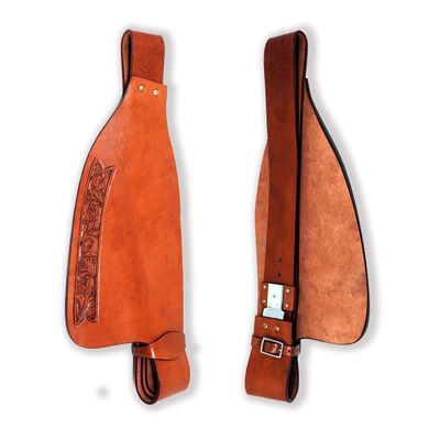 Horse Western Adult Tooled Genuine Leather Replacement Saddle Fenders Handmade Sold in Pairs ME-WSF-008