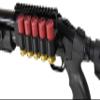 Trinity Aluminum Picatinny Shell Holder with Saddle Mount Combo for Mossberg 500 12 Gauge Pump. view 2