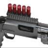 Trinity Aluminum Picatinny Shell Holder with Saddle Mount Combo for Mossberg 500 12 Gauge Pump. view 3