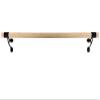 Ballet Barre 3 FT Long 2.0 Diameter Black Brackets A, for Kids and Adults, Wall Mounted Premium Ballet Bar Strong American Wood Home/Studio Ballet Barre, Dance Bar, Stretch Bar, Dancing/Stretching view 2