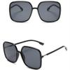 HCHES large frame transparent women sunglasses male lady sun glasses plain face,7,One size view 1