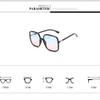 HCHES large frame transparent women sunglasses male lady sun glasses plain face,7,One size view 2