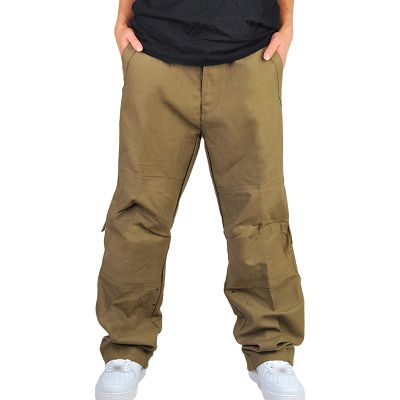 Men's Loose Cargo Slacks Multi-Pocket Hip Hop Casual Cotton Pants Plus Size Tactical Outdoor Military Trousers (Green,30)